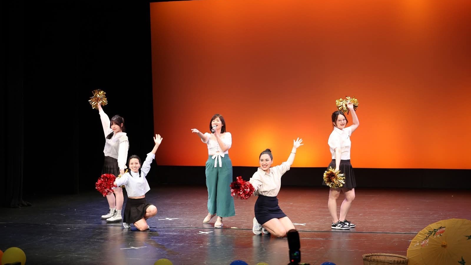 A musical performance on stage